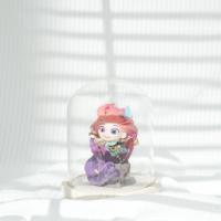 Dôme en verre de présentation BOGLASS moderne, soufflé à la main, couleur personnalisée, transparent, en borosilicate, anti-poussière, avec base en bois/bambou