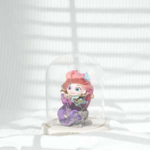 BOGLASS Modern El Üflemeli Özel Renkli Şeffaf Borosilikat Toz Geçirmez Vitrin Cam Kubbesi Ahşap/Bambu Tabanlı - Product Image 4