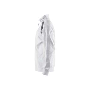 BLAKLADER - 335311581098L Sweat-shirt 2 tons demi-zip Blanc/Gris foncé-EAN 7330509731635 WORK HOODIES - Product Image 5