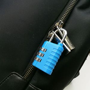 Travel Combination <b>Lock</b> 3 Digit Zinc Alloy Resettable Padlock For Bags Drawers Wardrobe Doors Mixed Colors - Product Image 1