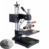 Máquina comercial Hot Stamping Semi-automática Hot Stamping Machine Máquina de estampagem a quente para couro Conjunto completo