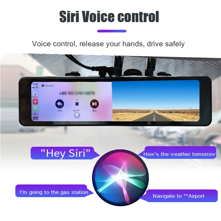 12 inch dash cam Portable wireless carplay Android Auto Touch Screen easy Installation Car Radio pantallas para carro portatiles