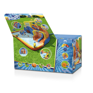 Bestway 53377 h2ogo siêu Speedway Inflatable trẻ em vui chơi giải trí nổi hồ bơi lâu đài ngoài trời Mega công viên nước với trượt - Product Image 5