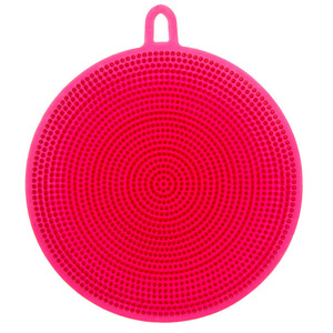 Silicone Dishcloth Round Multi Functional Non Stick Kitchen Scouring Pad Pot Cleaning Tool - Product Image 5