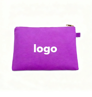 Pochette cosmétique en coton avec logo personnalisé, trousse de maquillage en vrac organique avec cordon de serrage, trousse de toilette de voyage