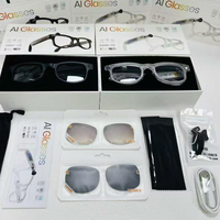Gafas Inteligentes AIMB-G2 con Cámara BT WiFi, Toma Fotos, Grabación de Video y Audio, Traductor IA, Reconocimiento de Imágenes, Gafas Inteligentes Portátiles