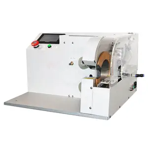 HW-D30 Automatische Voeden Ribbelbuis Tape Kronkelende Snijmachine Draad Kabelboom Taping Machine