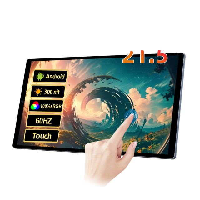 21.5 Inch 100% SRGB Portable Smart TV Built-In 13Mp Camera USB New Mobile Screen Touch Industrial Monitor for Conference Work