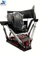 Simulador de Carreras para PC 6DOF, Dinámico de 6 Ejes, VR, 3 Pantallas, Máquina de Juego de Carreras, Construcción de Metal y Fibra de Vidrio, Interior/Exterior
