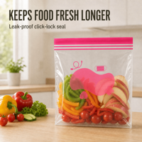 Sac de stockage pour aliments pour animaux de compagnie en PE sans BPA, refermable, avec soufflet de fond extensible et fermeture éclair à clic, directement de l'usine