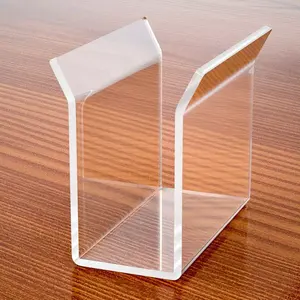 Servet Keuken Restaurant Thuis Tafel Doorzichtig Acryl Cocktail Houder U-Vorm Tissue Dispenser Stand