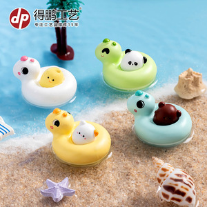 Dp Mini Animal Resin Duck Floats Craft Decor Home Decoration Gift - Product Image 3