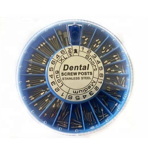 Poste de tornillo <span class=keywords><strong>dental</strong></span> de acero inoxidable chapado en oro o recubierto de titanio - Product Image 2