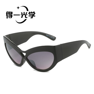 Cat Eye <b>Sunglasses</b> Black UV400 Women Fashion Sun Protection - Product Image 1