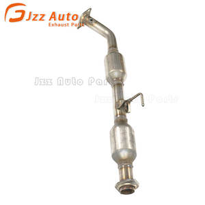 Araba egzoz sistemi ağır paslanmaz çelik ön arka Euro <span class=keywords><strong>3</strong></span> katalitik dönüştürücü Set doğrudan Fit Hilux 2.4 - Product Image 2