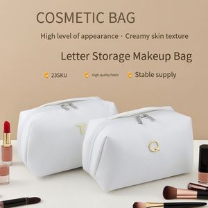 Nueva Bolsa de Cosméticos Impermeable de PU con Cierre, Bolsa de Aseo para Mujer, Organizador de Maquillaje de Viaje - Product Image 4
