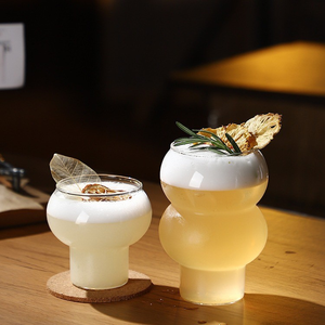 Hefa cuisine et table tasses à crème glacée <span class=keywords><strong>Bar</strong></span> gobelet verres en verre pour restaurant Martini tasse <span class=keywords><strong>cocktail</strong></span> irrégulier verrerie unique - Product Image 4