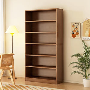 Estantería Multiusos de Madera Moderna, Estantería de Pie con <span class=keywords><strong>Niveles</strong></span>, Estantería para Libros, Estantes de Almacenamiento para Sala de Estar, Cubo Inclinado para Pared - Product Image 1