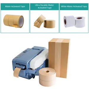 1 Year Warranty Efficient Electric Wet Kraft Paper Gummed Automatic Water Activated Tape Machine