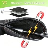 Ensembles de housses de tête de club de golf magnétiques en cuir PU, design vintage personnalisé, pour fers, bois et putters, avec broderie et logo, vente en gros