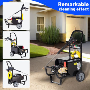 Nettoyeur électrique à eau froide de qualité industrielle 2200 psi 150 bars, tête de pompe en cuivre, pompe à vilebrequin pour le <span class=keywords><strong>nettoyage</strong></span> <span class=keywords><strong>des</strong></span> coques de chantiers navals - Product Image 2