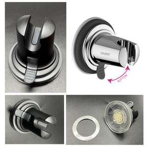 Luxury Vacuum <strong>Suction</strong> Cup Hand <strong>Shower</strong> <strong>Holder</strong> with Strong <strong>Suction</strong> Design - Product Image 4