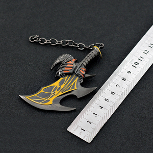 Porte-clés en alliage de Zinc, petit jouet épée de dieu de la guerre Kratos lames d'exil 10cm 80g - Product Image 4