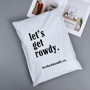 Op Maat Bedrukt Plastic Wit Poly Mailers Wit Printen Koerierszakken Levering Flyer Verpakking Tassen Voor Kleding - Product Image 6