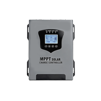 Contrôleur de charge solaire MPPT 30A 60A 120A avec écran LCD, efficacité de 97%, RS485/WiFi, 450V max PV, 23040W hors réseau, charge 12V-96V