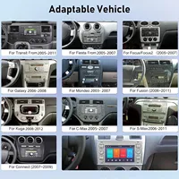 Radio Mobil Android untuk Ford C-Max/Focus/Fiesta/Connect/Fusion/Galaxy/Kuga/Mondeo/S-Max/Transit 7" Multimedia Carplay Navigasi