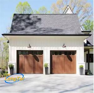 Porte de <span class=keywords><strong>garage</strong></span> en alliage d'aluminium de type bois LongTai avec contrôle multimode, prise en charge des commandes vocales et d'application - Product Image 4