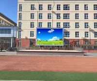 Affichages numériques LED extérieurs 2x3 mètres SMD3535 P8 IP65, mur vidéo numérique animé, écran pour terrain de sport