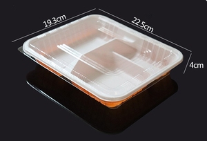 Оптовые одноразовые ланч-боксы бенто с 2, 3, 4, 5 отделениями, контейнеры для еды из полипропилена, подносы для приготовления блюд - Product Image 3