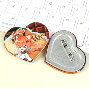 Pin Tombol Hati Berkilau Kustom Produsen, Pin Tombol Anime - Product Image 1