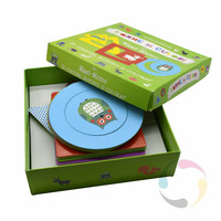 Service d'impression d'emballage de boîte-cadeau en papier couché imprimé personnalisé de haute qualité avec impression offset et stratification de film couverture rigide
