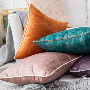 Housses de coussin en velours à imprimé doré, décoration de luxe pour canapé et lit, offre spéciale - Product Image 5