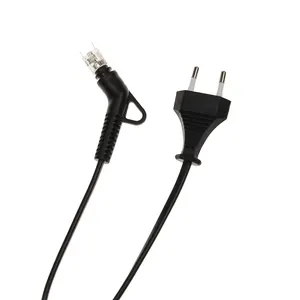 2 Pin Euro Hoek Haar Ijzer Plug Draaibare Snoer Voor Stijltang 360 Graden Swivel Netsnoer Voor Haar rechte Kabel Cord