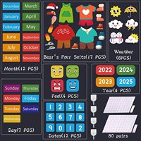 Mon premier calendrier quotidien pour les enfants d'âge préscolaire, un incontournable pour la salle de classe, centre d'apprentissage pour la période en cercle, tableau des jours et de la semaine, éducation des tout-petits