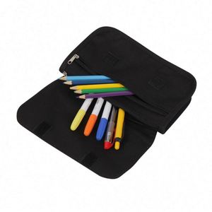 Nouvelle trousse de maquillage imperméable à deux couches en polyester avec impression personnalisée par sublimation, sac de voyage pour cosmétiques, sac cadeau - Product Image 4