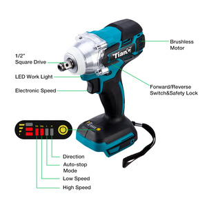 18V 21V Cordless Brushless Impact <b>Wrench</b> 1/2 Socket Spanner Industrial Grade Rechargeable Power Tools Without Battery 11 Impact - Product Image 5