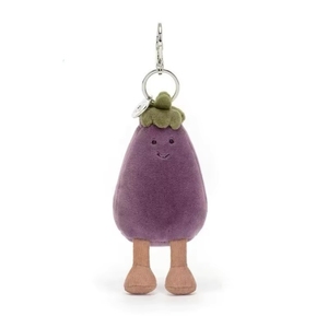 Jellycat Llavero Colgante Oso Barcelona Estilo Bolso Berenjena, Juguetes de Peluche Súper Suaves, Muñeco de Algodón PP, Unisex, 11-30cm, Fiesta - Product Image 3