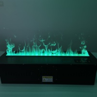 Led vapor niebla decoración interior 72 pulgadas 3D atomizado colorido llama simular fuego eléctrico agua vapor interior chimenea