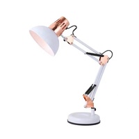 Lampe de table vintage à LED noir et blanc, lampe de bureau pour ordinateur, lampe de bureau pliable, lampe de bureau UV LED pour manucure