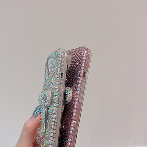 Custodia per telefono con fiocco 3D con strass per <span class=keywords><strong>iphone</strong></span> 17 Pro Max design personalizzato da donna alla moda <span class=keywords><strong>Cover</strong></span> per <span class=keywords><strong>iphone</strong></span> 16 Plus 15 - Product Image 5