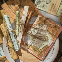 30 feuilles de papier rétro pour journal créatif, matériel décoratif classique pour scrapbooking, kit esthétique de collage