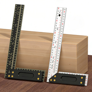 Regla cuadrada de carpintería con múltiples orificios, medidor de marcado de posición de ángulo recto de 90 grados para medición y diseño de carpintería - Product Image 5