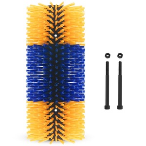Brosse à corps pour bétail, brosse à rayures, épaisseur 10 mm, matière plastique PP bleue, pour le nettoyage du bétail - Product Image 2