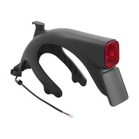 Garde-boue arrière de haute qualité pour trottinette électrique avec feux arrière intégrés 37*21cm Accessoires de garde-boue pour trottinette Ninebot MAX G2
