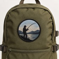 Badge brodé personnalisé Pêcheur 3D thermocollant réfléchissant pour chaussures, faible MOQ, thermocollant réfléchissant