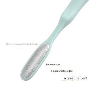 Strumenti per Pedicure con Manico Lungo, Lima per Calli a Doppia Faccia in Plastica Resistente, Rimuovi Pelle Morta per la Cura <span class=keywords><strong>dei</strong></span> <span class=keywords><strong>Piedi</strong></span> - Product Image 5